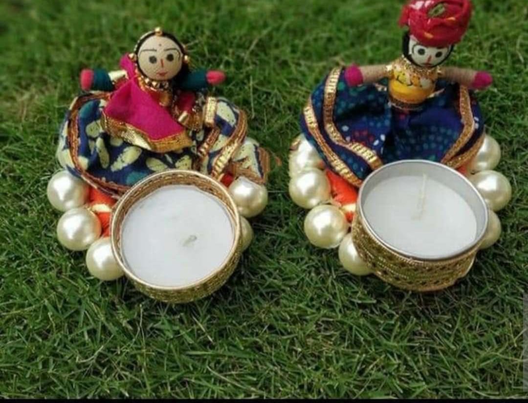 The Storyteller Diya Set – Handcrafted Rajasthani Charm, Modern Glow