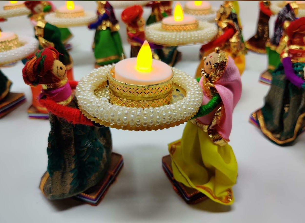 The Storyteller Diya Set – Handcrafted Rajasthani Charm, Modern Glow
