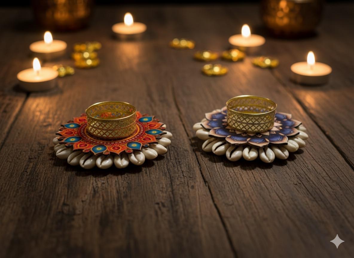 The Storyteller Diya Set – Handcrafted Rajasthani Charm, Modern Glow