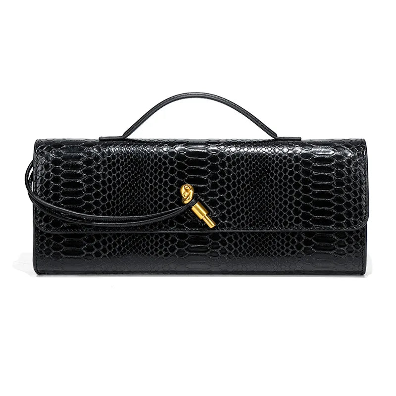 👜 Velisse – Luxury Crocodile-Pattern Top-Handle & Crossbody Bag