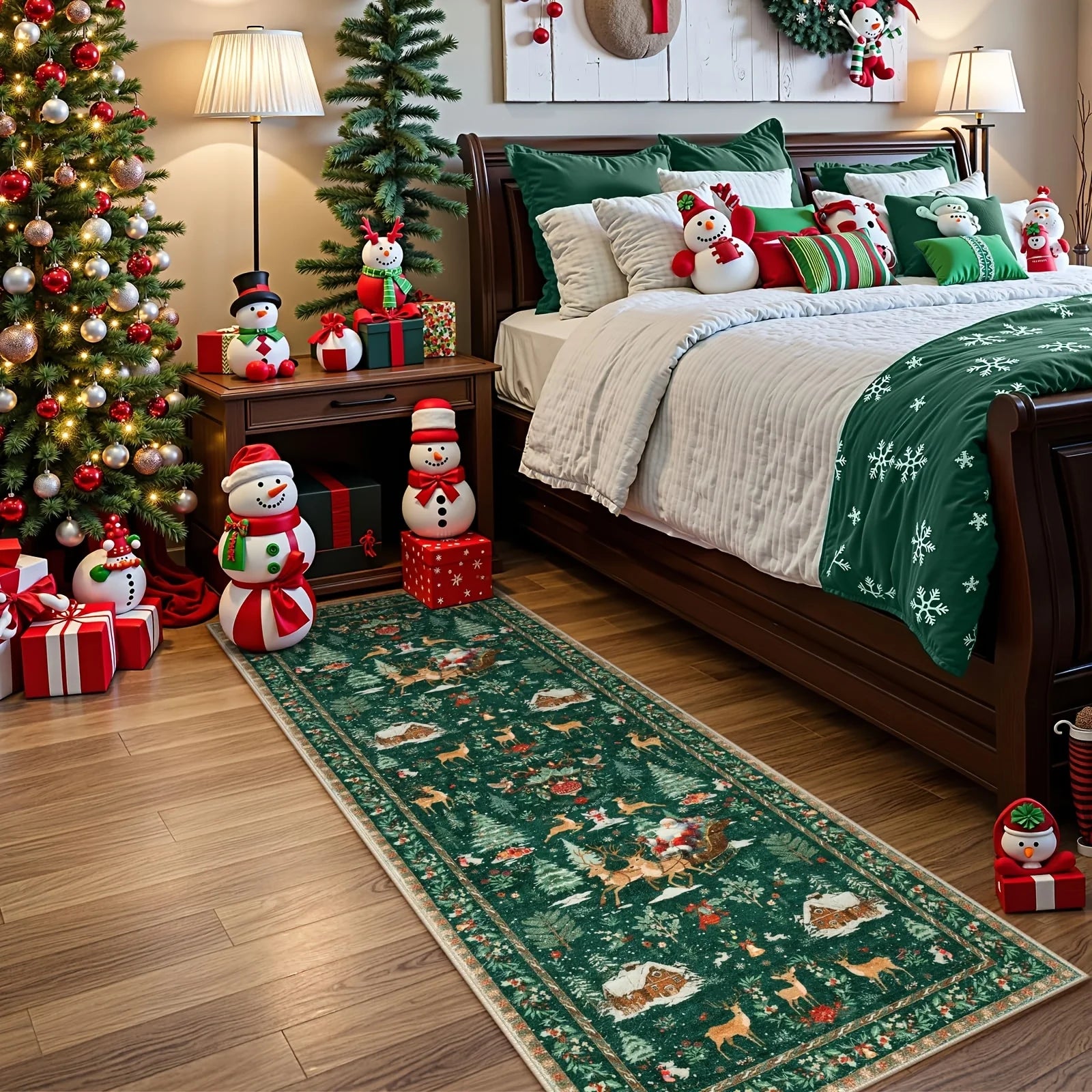 🎄 SantaStep™ – Cozy Christmas Tree Carpet Runner
