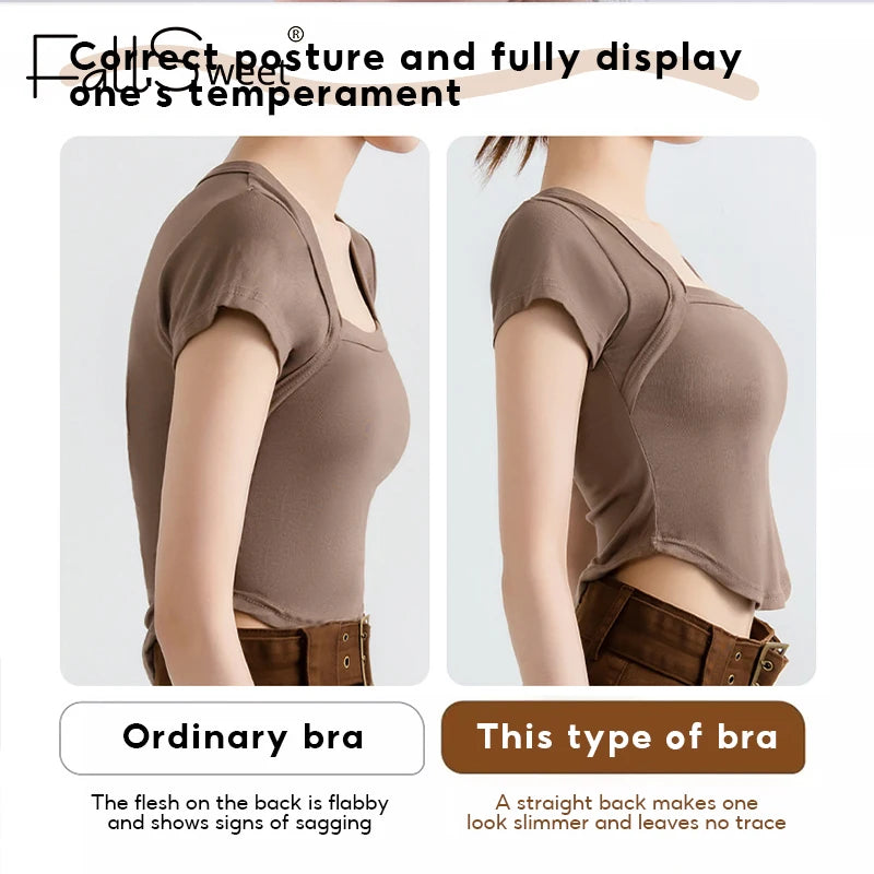 AlignLift™ – Front-Close Posture Bra with Cross-Back Support