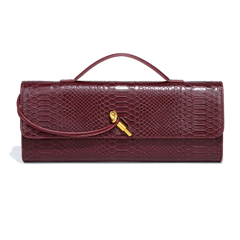 👜 Velisse – Luxury Crocodile-Pattern Top-Handle & Crossbody Bag