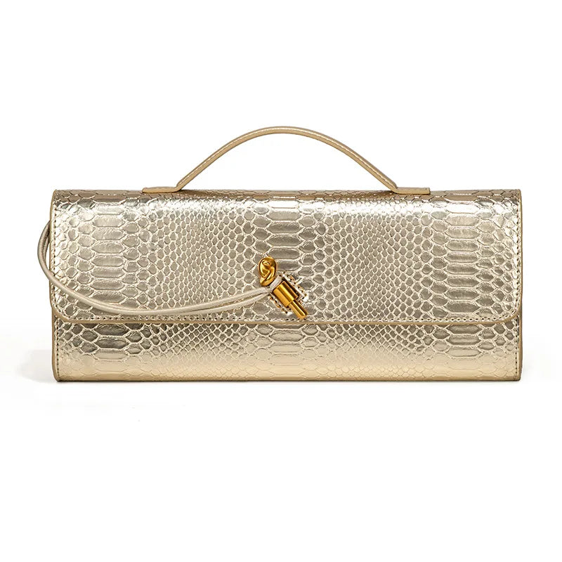 👜 Velisse – Luxury Crocodile-Pattern Top-Handle & Crossbody Bag