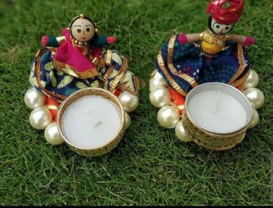 The Storyteller Diya Set – Handcrafted Rajasthani Charm, Modern Glow