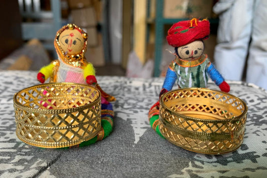 The Storyteller Diya Set – Handcrafted Rajasthani Charm, Modern Glow